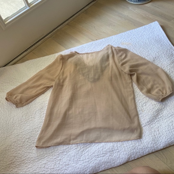 Miami cream and black sheer top - Picture 4 of 4